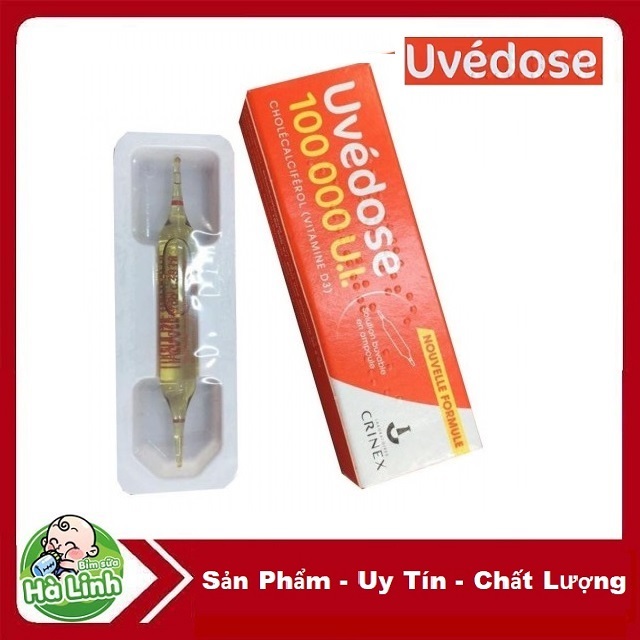 VItamin D3 1 liều 3 tháng Uvedose Pháp dành cho bé trên 18 tháng, hàng chuẩn Pháp, D3 liều cao của P