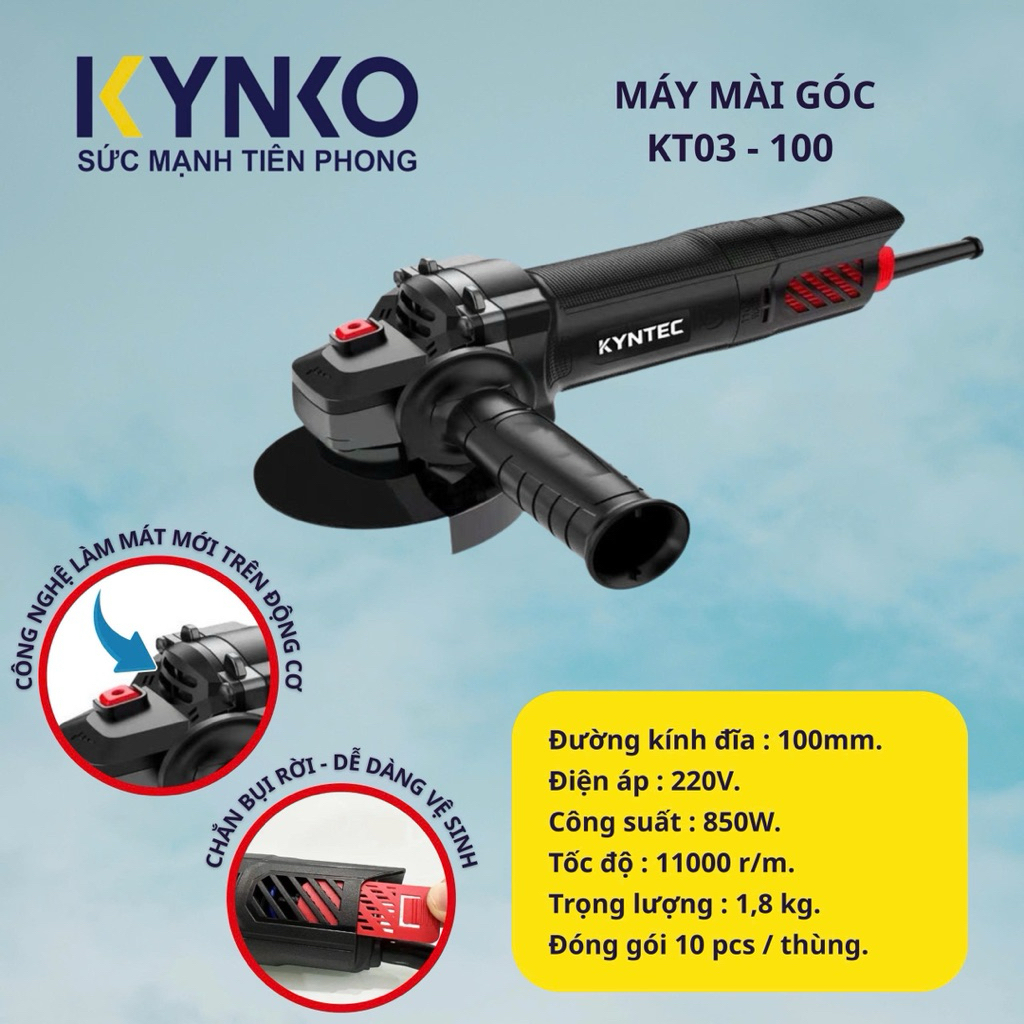 MÁY MÀI GÓC KYNTEC KT03-100mm