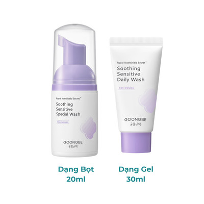 [MINISIZE] Dung Dịch Vệ Sinh Phụ Nữ Cho Làn Da Nhạy Cảm Thuần Chay GOONGBE Soothing Sensitive Daily/Special Wash