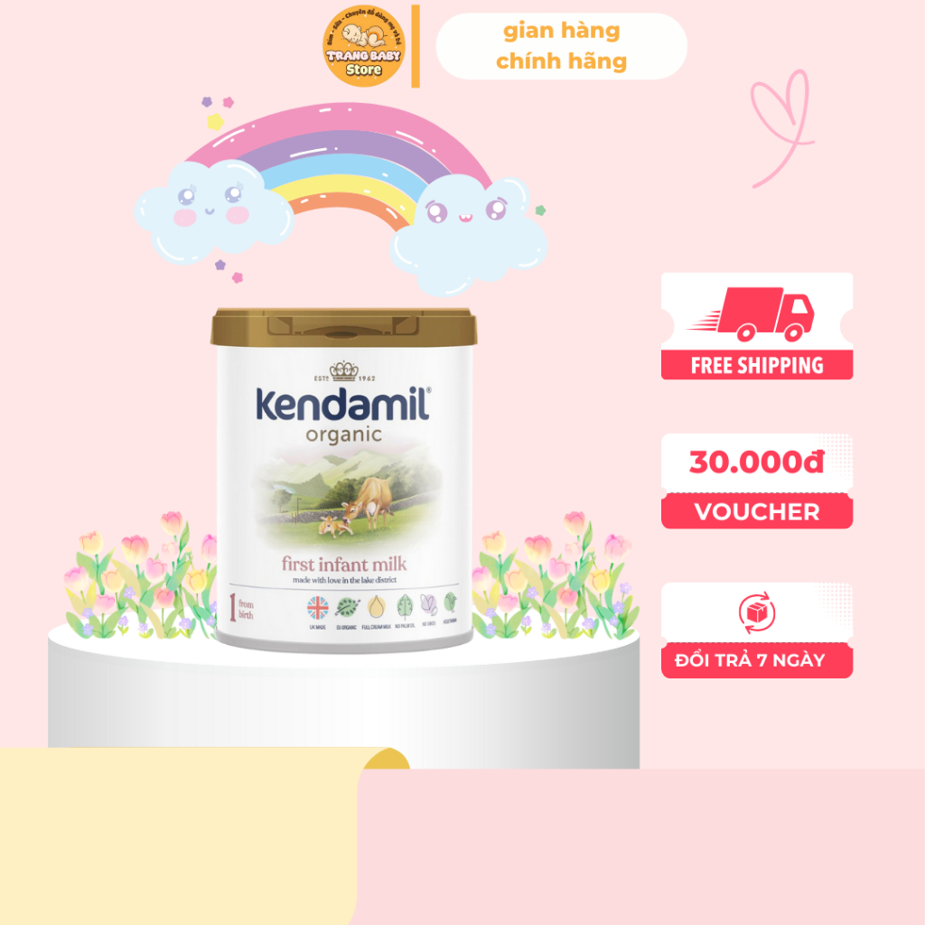 Sữa Công Thức Hữu Cơ Kendamil Organic Chứa HMOs Số 1 (800g)