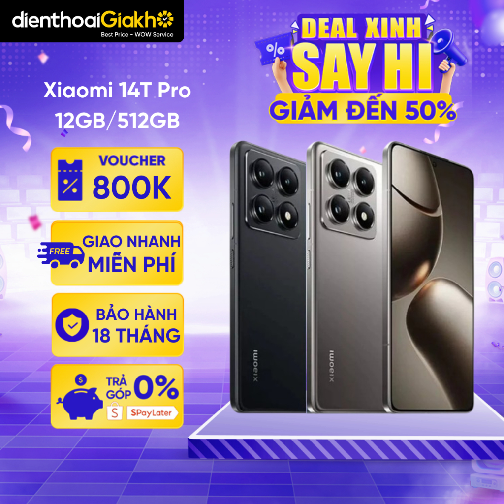 Điện Thoại Xiaomi 14T Pro (12GB/512GB) Chính Hãng, Bảo Hành 24 Tháng