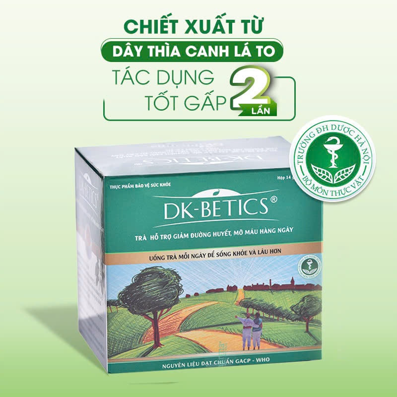 Trà túi lọc hỗ trợ giảm và ổn định đường huyết DK Pharma DK Betics 14 gói
