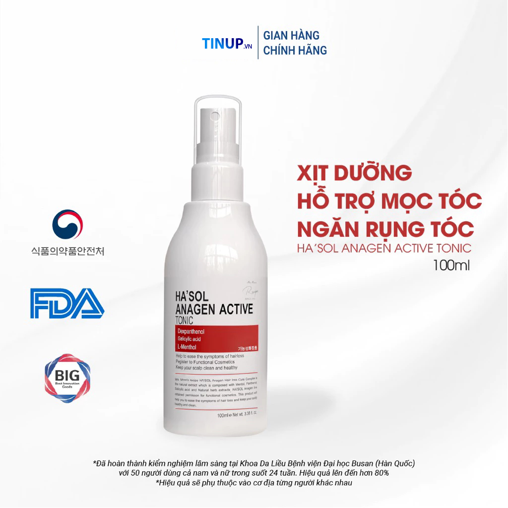Xịt Kích Mọc Hasol Anagen Active Tonic Tóc Dưỡng Da Đầu Nuôi Dưỡng Nang Tóc Chắc Khỏe Dành Cho Tóc R