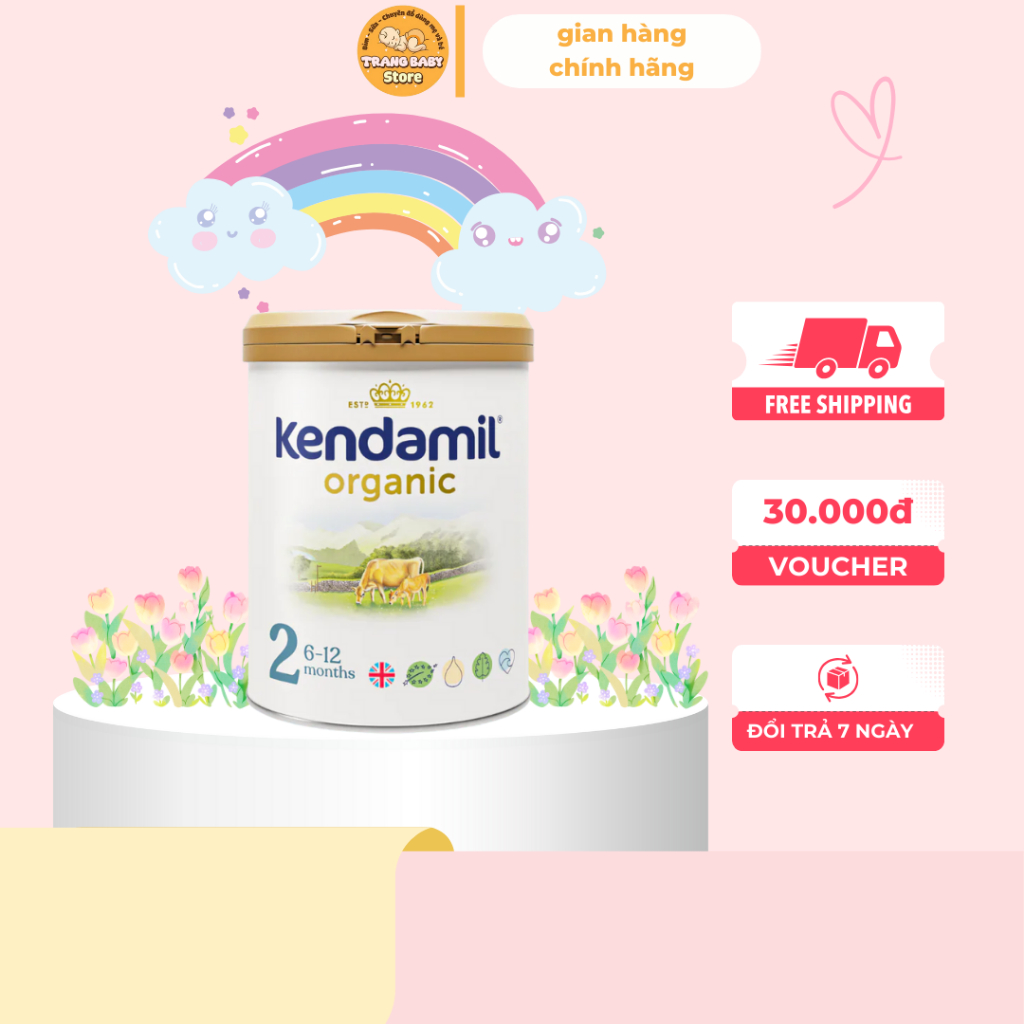 Sữa Công Thức Hữu Cơ Kendamil Organic chứa HMOs Số 2 (800g)
