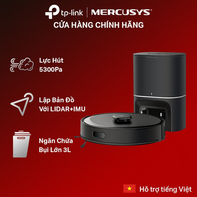 Robot Hút Bụi Và Lau Nhà TP-Link Tapo RV30 Max / RV30 Max Plus Điều Hướng LiDar+IMU Công Suất 5300Pa