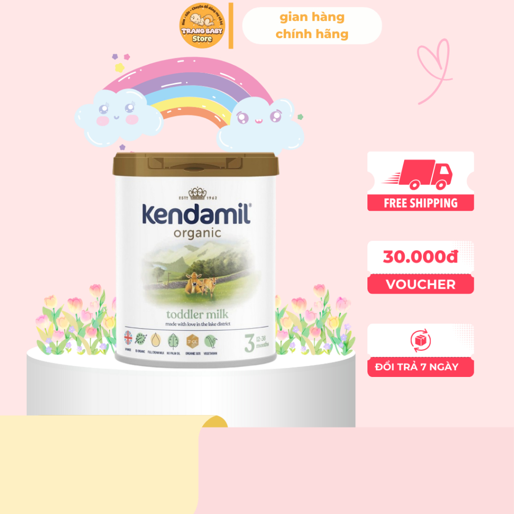 Sữa Công Thức Hữu Cơ Kendamil Organic chứa HMOs Số 3 (800g)