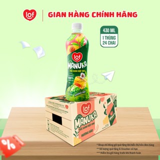 Trà xanh mật ong LOF Manuka hương đào  thùng 24 chai x 430ml