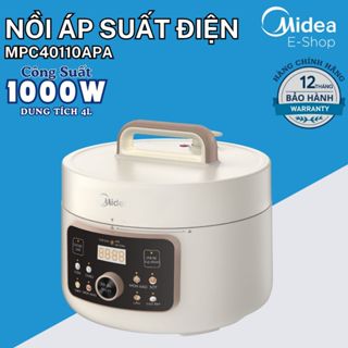 Nồi Áp Suất Điện Đa Năng Midea MPC40110APA | Dung Tích 4L, Công Suất 1000W, Nồi Hầm Midea Chính Hãng