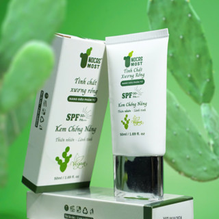 Kem chống nắng thiên nhiên Nocas Most chiết xuất từ Xương rồng thấm nhanh an toàn SPF 50+, PA+++ 50g
