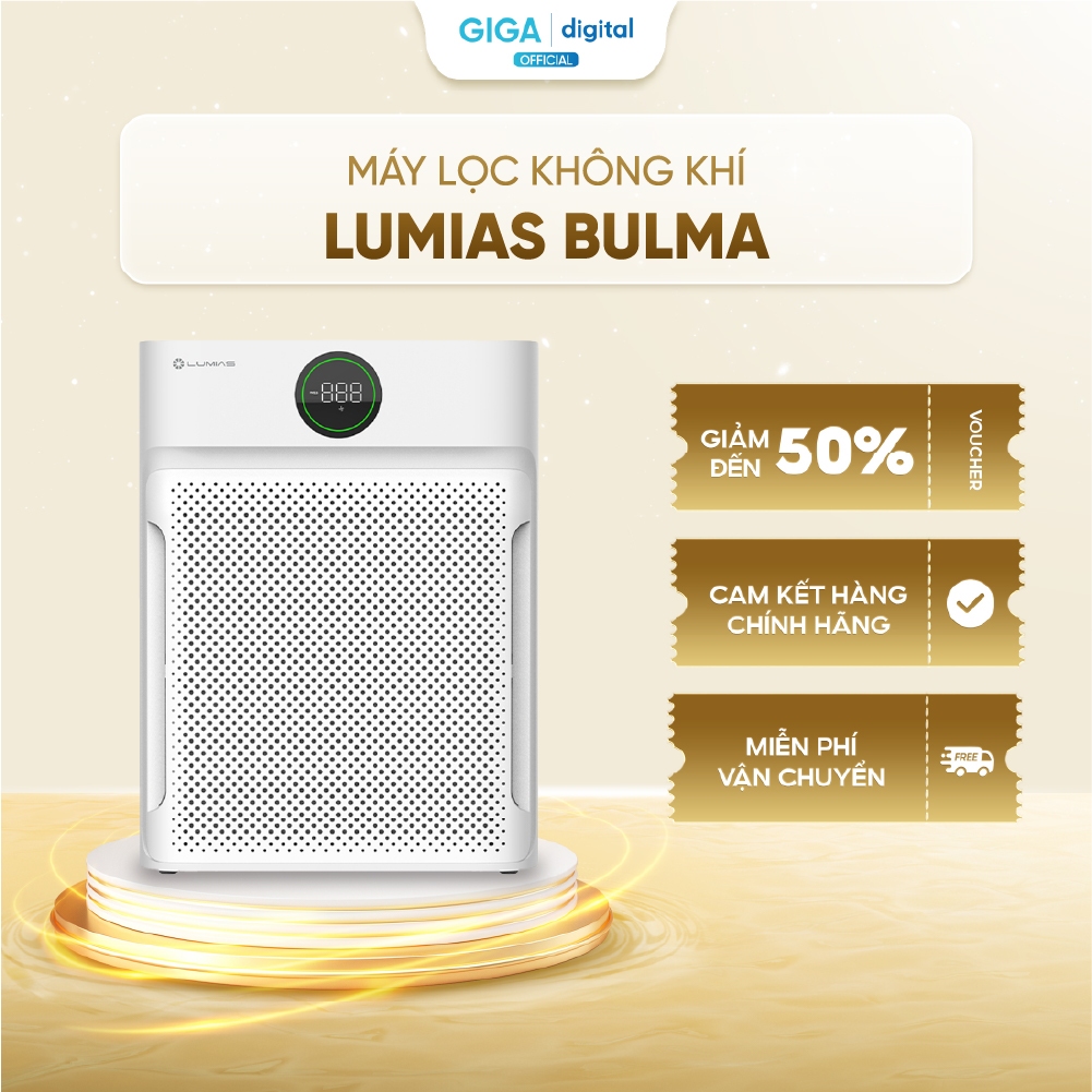 Máy lọc không khí Lumias Bulma - 50W, diện tích lọc sạch 40m2 - Hoạt động yên tĩnh
