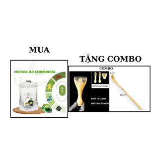 Bột Matcha Uji CEREMONIAL Grade|gói tiết kiệm 500g-Bột trà xanh Công nghệ NHẬT BẢN thơm ngọt hậu