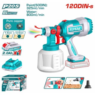  Máy phun sơn dùng pin 20v TOTAL   bán lẻ thân máy hoặc full bộ   