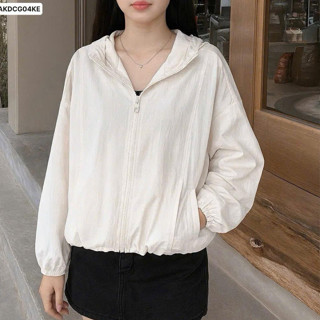 [Túi có khóa] Áo khoác dù trượt nước Annie bản cao cấp, chống tia UV, freesize nam nữ