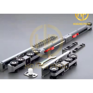   Giảm chấn 2 chiều  Bộ bánh xe treo cửa lùa có giảm chấn cao cấp 