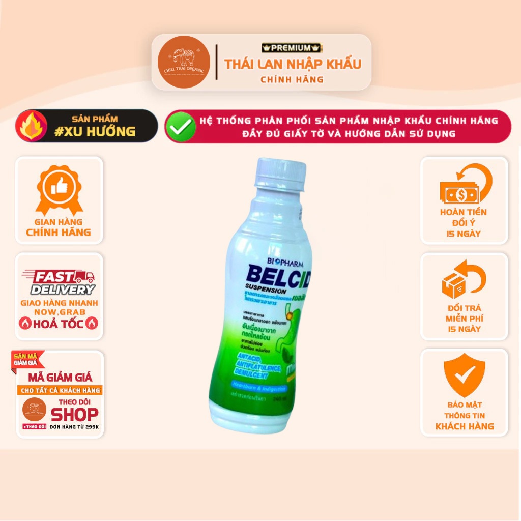 Sữa Uống Làm Dịu Dạ Dày Belcid Thái Lan