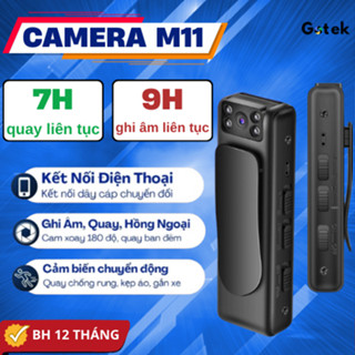 Camera Siêu Nhỏ M11 - 1080 Full HD, Ghi Âm, Quay Hồng Ngoại, Kết Nối Có Dây, Cam Xoay 90 Độ, Mini Giấu Kín