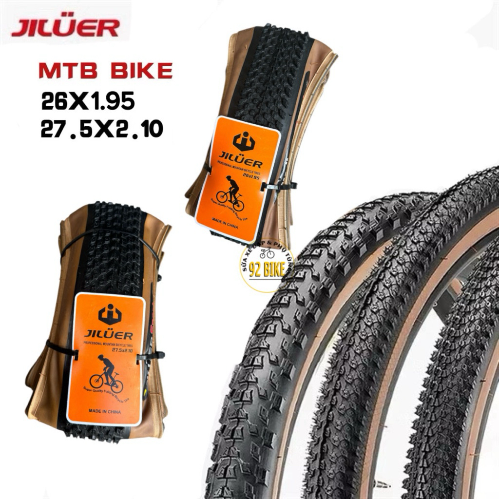 JILUER Lốp xe đạp MTB tanh gấp 26x1.95 và 27.5x2.10 dùng cho xe đạp MTB.