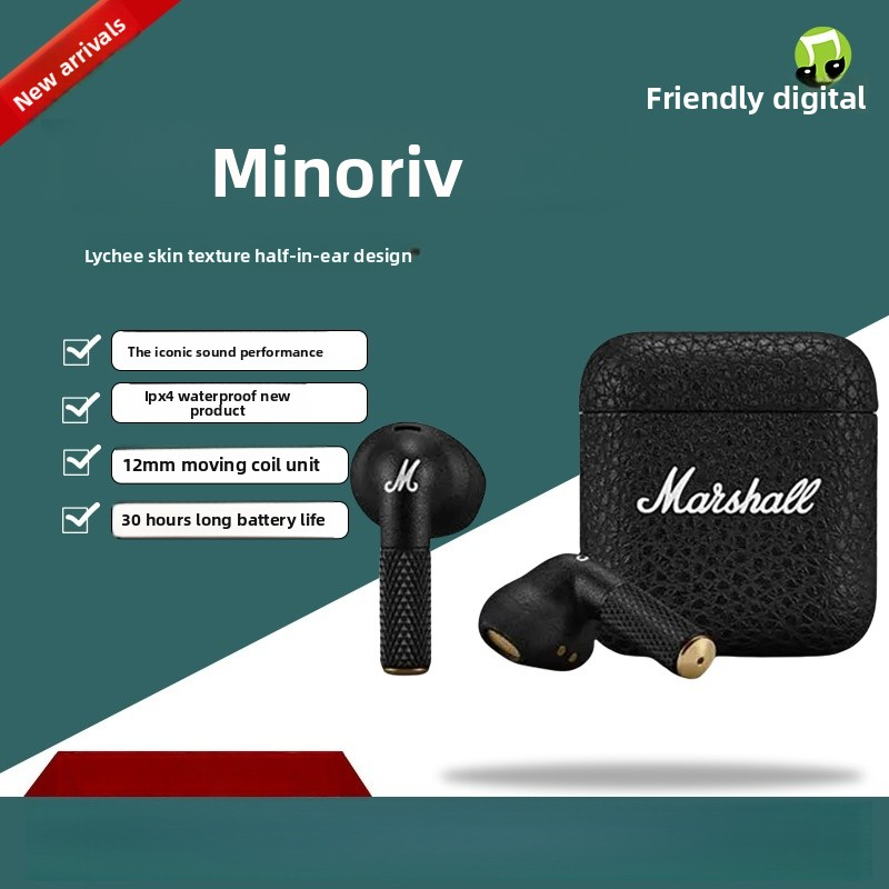 MINOR IV Headphones: True wireless subwoofer waterproof in-ear wireless Bluetooth headphones