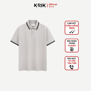 Áo Polo Nam Krik Fitted Mềm Nhẹ Cổ Dệt Chỉ Jacquard Thiết Kế Nhã Nhặn PL2242