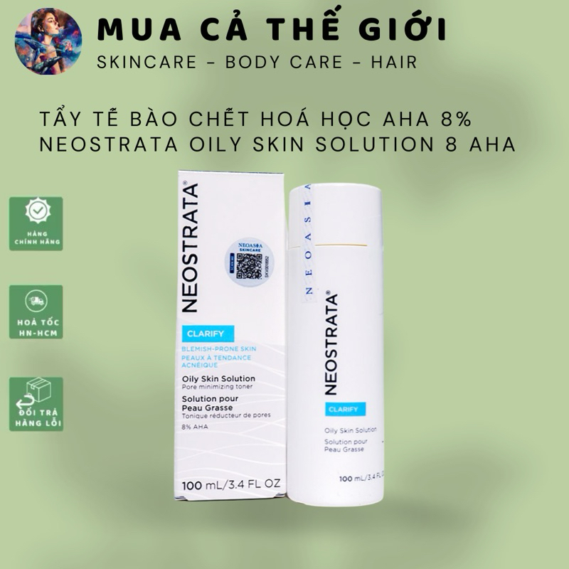 Tẩy tế bào chết hoá học AHA 8% Neostrata Oily Skin Solution 8 AHA