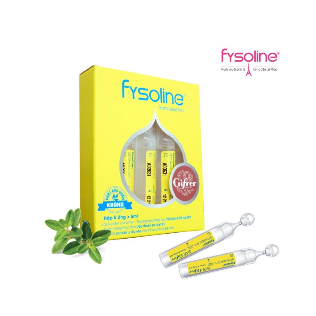 [Quà tặng] Nước muối Fysoline Vàng 5 ống
