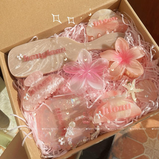 [CUSTOM RIÊNG] Set phụ kiện GƯƠNG/LƯỢC/KẸP quà tặng CUSTOM tên theo yêu cầu dễ thương cho nữ hot trend
