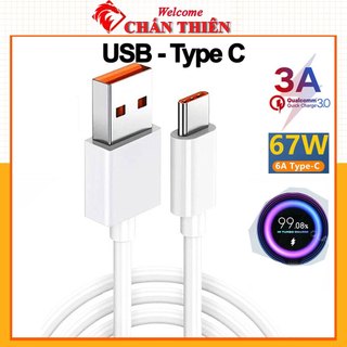  Cáp Sạc Nhanh Xiaomi Redmi Poco Turbo Charge 67W 33W – Dây Sạc USB Type-C 3A 6A Hỗ Trợ Sạc Nhanh QC 3.0 