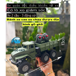 Xe Tải Điều khiển Từ Xa + Quân Sự Địa Hình Cho Bé - Chạy Pin Sạc - Điều khiển Tay Cầm Toy Đồ Chơi xe đua địa hình