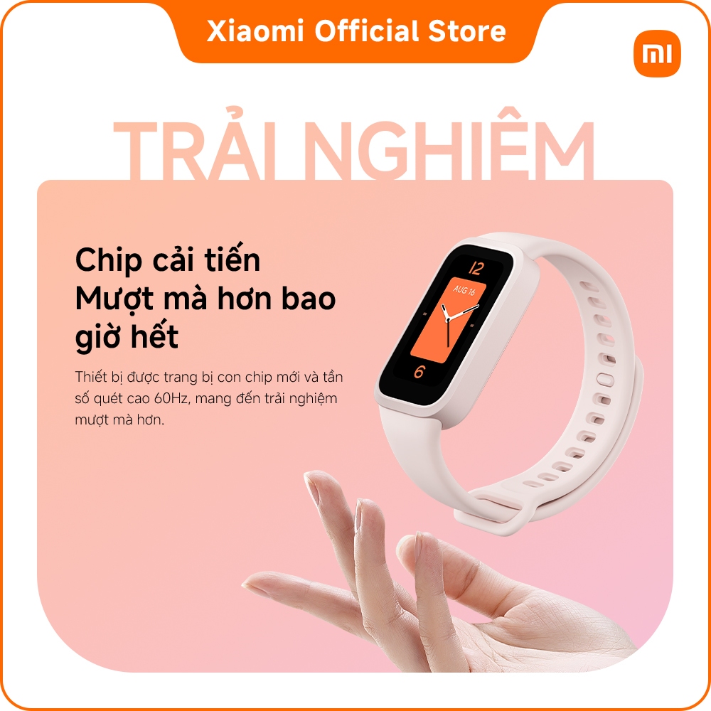 Vòng đeo tay thông minh Xiaomi Smart Band 9 Active | Màn hình TFT 1,47'', tần số quét cao 60Hz | BigBuy360 - bigbuy360.vn