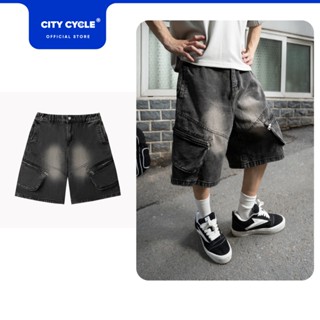  Quần short jeans ống rộng quần bò nam nữ Local Brand Chính Hãng City Cycle Quần short jeans Style Boost 