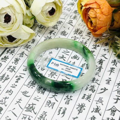 Vòng Cẩm Thạch Sơn Thủy Ni 54 Kèm Kiểm Định Mã 293593 - Ngọc Trai Trường Thịnh