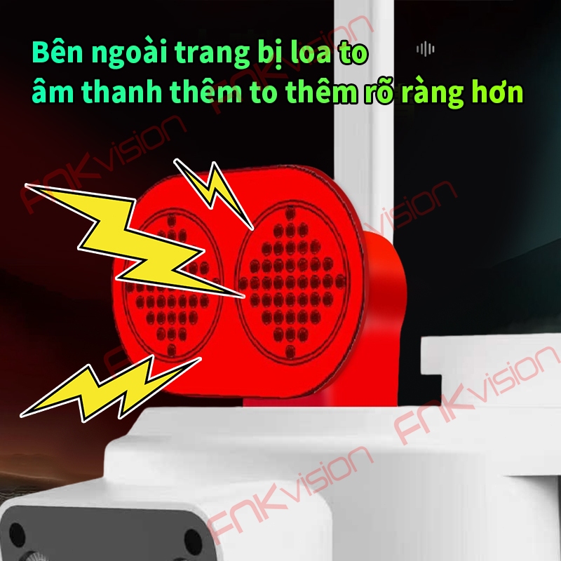[FNKvision] Camera ngoài trời 2 mắt 4G Yoosee 12MP Loa ngoài lớn Xem đêm có màu Không cần WIFI Kháng mưa kháng nước | BigBuy360 - bigbuy360.vn