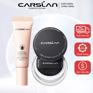 Combo mini Carslan kem nền và phấn phủ trang điểm kiểm soát dầu phiên bản mini 5g Carslan Việt Nam