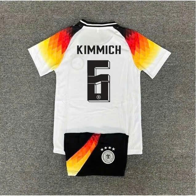 [CÓ IN TÊN] Bộ áo bóng đá trẻ em ĐỨC TRẮNG EURO, đủ size cho bé 8-65kg, chất thun lạnh thoáng mát To