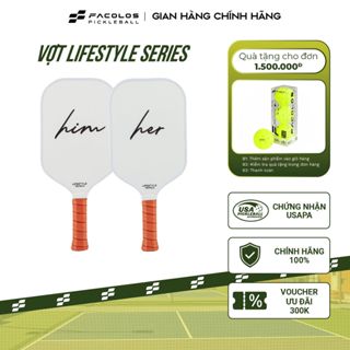 Vợt Pickleball Facolos LifeStyle Series dùng cho cặp đôi (Collection 16MM) - Bề mặt Carbon cùng công nghệ Durable Grit