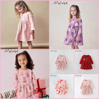  BST Váy thu đông Malwee họa tiết đáng yêu cho bé gái 2 - 7 tuổi P1 - Little Maven 