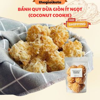  Cookie Dừa Sấy Giòn Healthy – Bánh Quy Ăn Vặt Ít Ngọt Giàu Chất Xơ,Ăn Kiêng Ăn Sáng Dinh Dưỡng   GÓI 300GR  