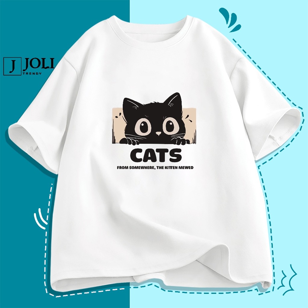Áo Thun Nam Nữ Unisex Tay Lỡ By JOLI Mã TN Great Cat In Hình Chất Cotton Form Rộng Phong Cách Ulzzang J Joli Trendy | BigBuy360 - bigbuy360.vn