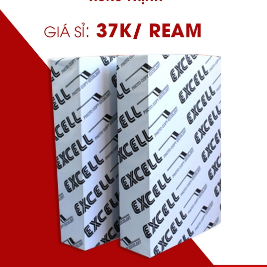 Giấy A4 excel 70 GSM in đơn hàng (300 tờ)