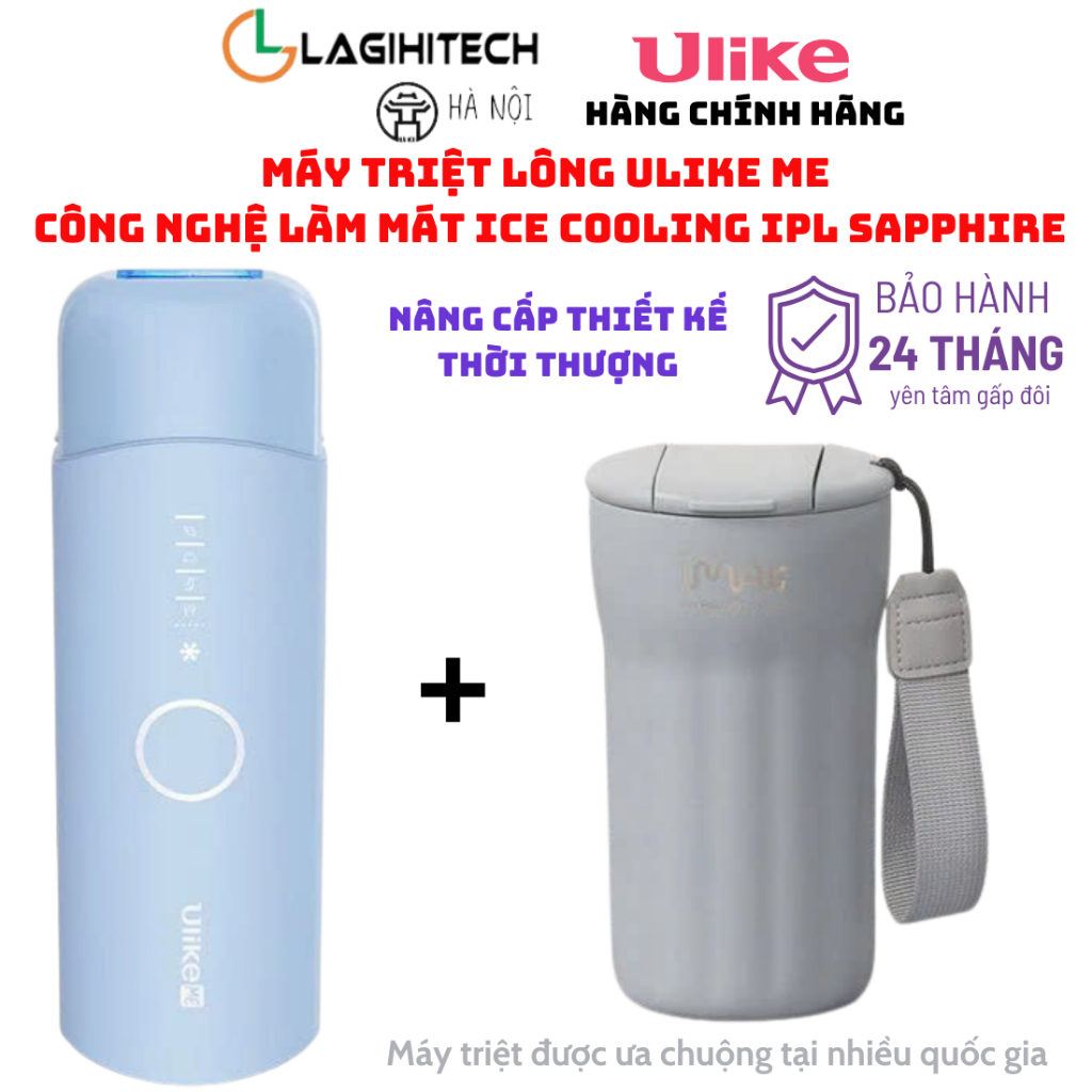 Máy triệt lông Ulike ME công nghệ làm mát Ice Cooling IPL Sapphire Xanh thiên thanh - Bảo hành 24  T