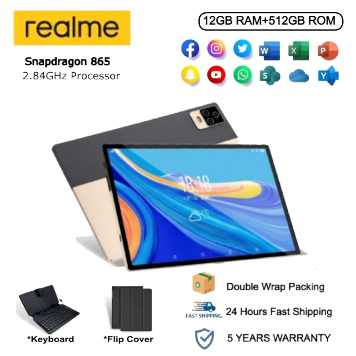Realme Pad P70 2026 | 12GB RAM+512GB ROM | Snapdragon 865 | Pin 20000mAh | Hỗ trợ 2 SIM