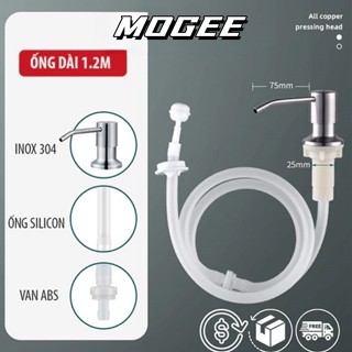 Bộ vòi bơm hút nước rửa chén gắn bồn rửa bát tự bơm hút dầu với ống dẫn silicon dài 1,2m