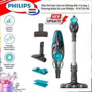 Máy hút bụi cầm tay không dây đa năng 3 trong 1, dạng cán SpeedPro Aqua thông minh - FC6729/82 - HÀNG CHÍNH HÃNG