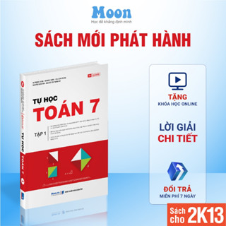 Sách toán lớp 7 chương trình mới Moonbook, sách ID tự học toán 7 kết nối tri thức, cánh diều, chân trời sáng tạo