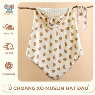 Ủ Xô Hè, Ủ Xô Muslin Hạt Đậu Cho Bé Mềm Mịn Thoáng Mát Họa Tiết Siêu Xinh Doomi Shop - HT627 - HT625