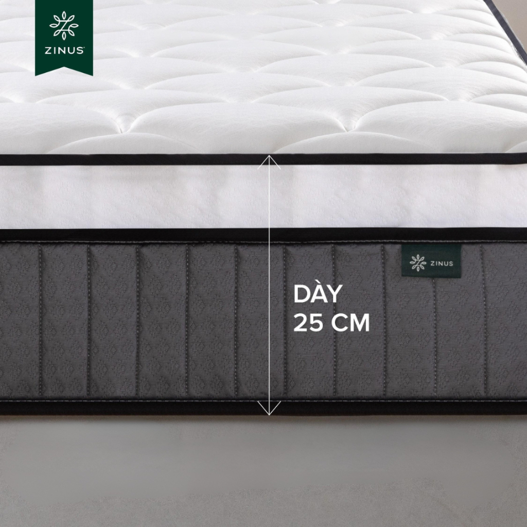 Nệm Lò Xo Độc Lập Với 3 Tầng Foam Hỗ Trợ 25cm - 10in Euro Top OPP Pocket Spring Mattress | BigBuy360 - bigbuy360.vn