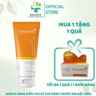Sữa Rửa Mặt Sáng Da Cho Da Mụn Decumar 50g