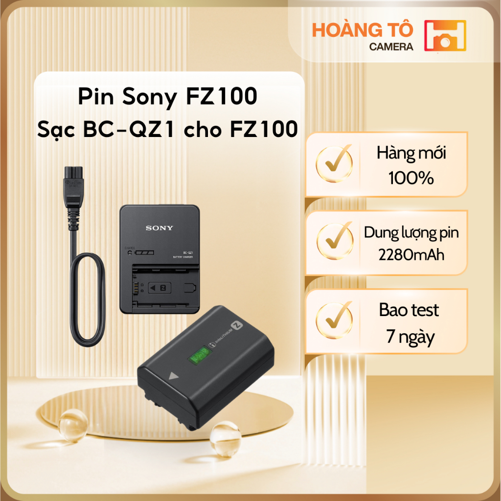 Pin Sony NP FZ100  | Sạc BC-QZ1 [ Mới 100% ]