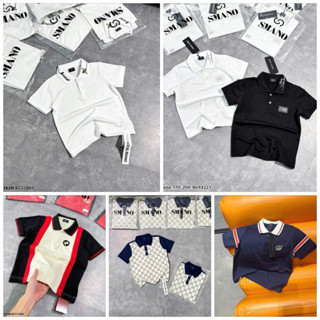 (SIZE ĐẠI 40>55kg) áo polo nam trẻ em cổ bẻ chất cotton gai phối màu  siêu đẹp phong cách boy phố