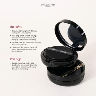 Phấn Nước Aprilskin Black Magic Snow Cushion SPF50+ PA+++